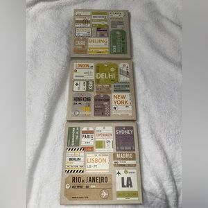 Set of 3 IKEA canvas wall hangings